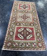 Turkish Mini Rug Oriental Hand Knotted Vintage Rug  1'6'' x  3'1'' #12151