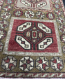 Turkish Mini Rug Oriental Hand Knotted Vintage Rug  1'6'' x  3'1'' #12151