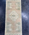 Turkish Mini Rug Oriental Hand Knotted Vintage Rug  1'5'' x  3'2'' #12149