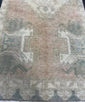 Turkish Mini Rug Oriental Hand Knotted Vintage Rug  1'5'' x  3'2'' #12149
