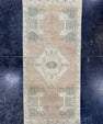 Turkish Mini Rug Oriental Hand Knotted Vintage Rug  1'5'' x  3'2'' #12149