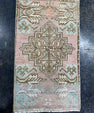 Turkish Mini Rug Oriental Hand Knotted Vintage Rug  1'6'' x  2'8'' #12143
