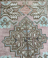 Turkish Mini Rug Oriental Hand Knotted Vintage Rug  1'6'' x  2'8'' #12143