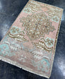 Turkish Mini Rug Oriental Hand Knotted Vintage Rug  1'6'' x  2'8'' #12143