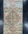 Turkish Mini Rug Oriental Hand Knotted Vintage Rug  1'6'' x  2'8'' #12143