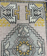 Turkish Mini Rug Oriental Hand Knotted Vintage Rug  1'7'' x  3'1'' #12144