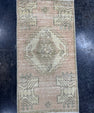 Turkish Mini Rug Oriental Hand Knotted Vintage Rug  1'6'' x  2'11'' #12145