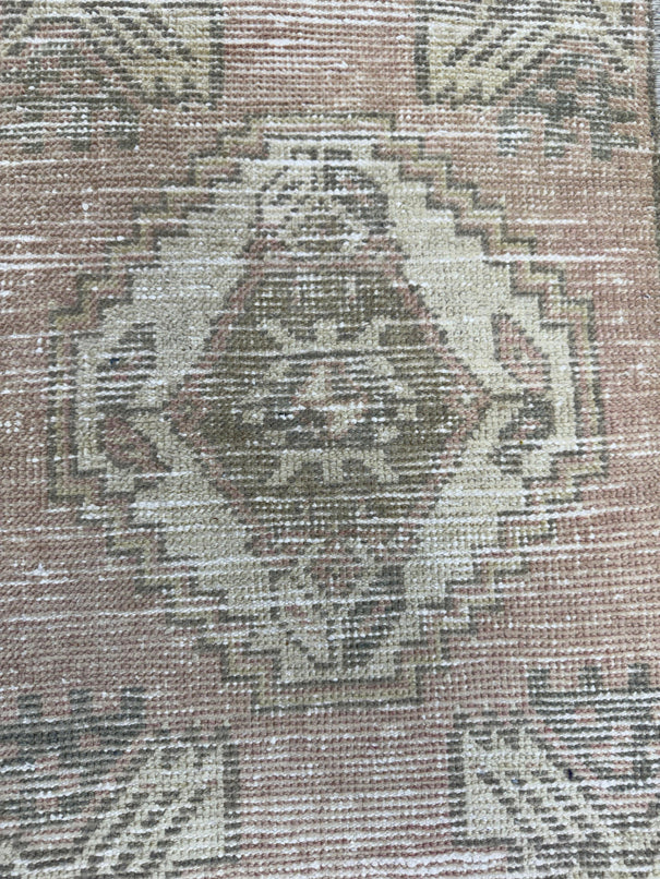 Turkish Mini Rug Oriental Hand Knotted Vintage Rug  1'6'' x  2'11'' #12145