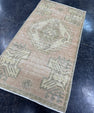 Turkish Mini Rug Oriental Hand Knotted Vintage Rug  1'6'' x  2'11'' #12145