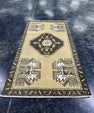 Turkish Mini Rug Oriental Hand Knotted Vintage Rug  1'7'' x  2'11'' #12148