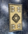 Turkish Mini Rug Oriental Hand Knotted Vintage Rug  1'7'' x  2'11'' #12148