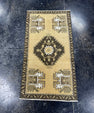 Turkish Mini Rug Oriental Hand Knotted Vintage Rug  1'7'' x  2'11'' #12148