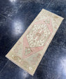 Turkish Mini Rug Oriental Hand Knotted Vintage Rug  1'4'' x  3'4'' #12146