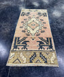 Turkish Mini Rug Oriental Hand Knotted Vintage Rug  1'6'' x  3'4'' #12139