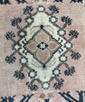 Turkish Mini Rug Oriental Hand Knotted Vintage Rug  1'6'' x  3'4'' #12139