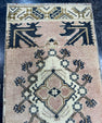 Turkish Mini Rug Oriental Hand Knotted Vintage Rug  1'6'' x  3'4'' #12139