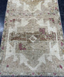 Turkish Mini Rug Oriental Hand Knotted Vintage Rug  1'6'' x  2'11'' #12140