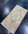 Turkish Mini Rug Oriental Hand Knotted Vintage Rug  1'5'' x  2'9'' #12142