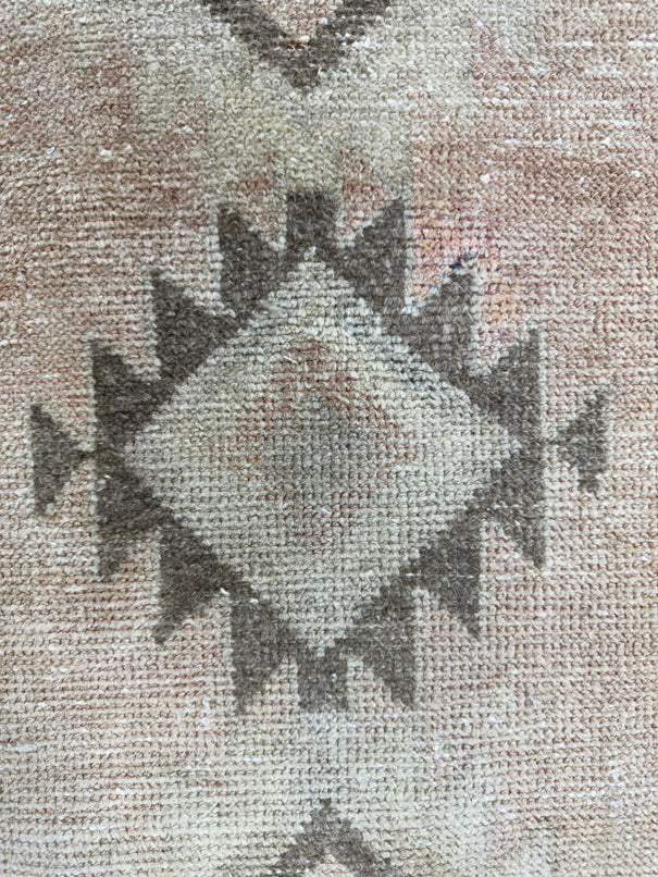 Turkish Mini Rug Oriental Hand Knotted Vintage Rug  1'6'' x  3'1'' #12138