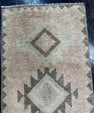 Turkish Mini Rug Oriental Hand Knotted Vintage Rug  1'6'' x  3'1'' #12138