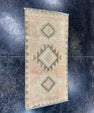 Turkish Mini Rug Oriental Hand Knotted Vintage Rug  1'6'' x  3'1'' #12138