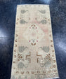 Turkish Mini Rug Oriental Hand Knotted Vintage Rug  1'7'' x  3'3'' #12141
