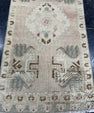 Turkish Mini Rug Oriental Hand Knotted Vintage Rug  1'7'' x  3'3'' #12141
