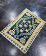Turkish Mini Rug Oriental Hand Knotted Vintage Rug  1'6'' x  2'1'' #12132