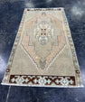 Turkish Mini Rug Oriental Hand Knotted Vintage Rug  1'6'' x  2'10'' #12131