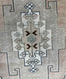 Turkish Mini Rug Oriental Hand Knotted Vintage Rug  1'6'' x  2'10'' #12131