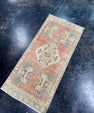 Turkish Mini Rug Oriental Hand Knotted Vintage Rug  1'7'' x  3'4'' #12133