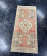 Turkish Mini Rug Oriental Hand Knotted Vintage Rug  1'7'' x  3'4'' #12133