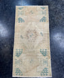 Turkish Mini Rug Oriental Hand Knotted Vintage Rug  1'5'' x  3' #12134