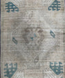 Turkish Mini Rug Oriental Hand Knotted Vintage Rug  1'5'' x  3' #12134