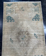 Turkish Mini Rug Oriental Hand Knotted Vintage Rug  1'5'' x  3' #12134