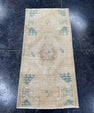 Turkish Mini Rug Oriental Hand Knotted Vintage Rug  1'5'' x  3' #12134