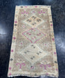 Turkish Mini Rug Oriental Hand Knotted Vintage Rug  1'7'' x  2'9'' #12135