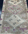 Turkish Mini Rug Oriental Hand Knotted Vintage Rug  1'7'' x  2'9'' #12135