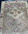 Turkish Mini Rug Oriental Hand Knotted Vintage Rug  1'7'' x  2'9'' #12135