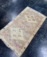 Turkish Mini Rug Oriental Hand Knotted Vintage Rug  1'7'' x  2'9'' #12135