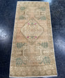Turkish Mini Rug Oriental Hand Knotted Vintage Rug  1'8'' x  3'5'' #12136