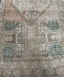 Turkish Mini Rug Oriental Hand Knotted Vintage Rug  1'8'' x  3'5'' #12136