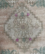 Turkish Mini Rug Oriental Hand Knotted Vintage Rug  1'8'' x  3'5'' #12136