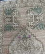 Turkish Mini Rug Oriental Hand Knotted Vintage Rug  1'8'' x  3'5'' #12136