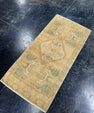 Turkish Mini Rug Oriental Hand Knotted Vintage Rug  1'8'' x  3'5'' #12136