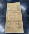 Turkish Mini Rug Oriental Hand Knotted Vintage Rug  1'8'' x  3'5'' #12136