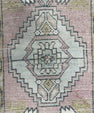 Turkish Mini Rug Oriental Hand Knotted Vintage Rug  1'6'' x  3'1'' #12120