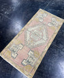 Turkish Mini Rug Oriental Hand Knotted Vintage Rug  1'6'' x  3'1'' #12120