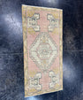 Turkish Mini Rug Oriental Hand Knotted Vintage Rug  1'6'' x  3'1'' #12120