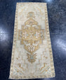 Turkish Mini Rug Oriental Hand Knotted Vintage Rug  1'7'' x  3'4'' #12119